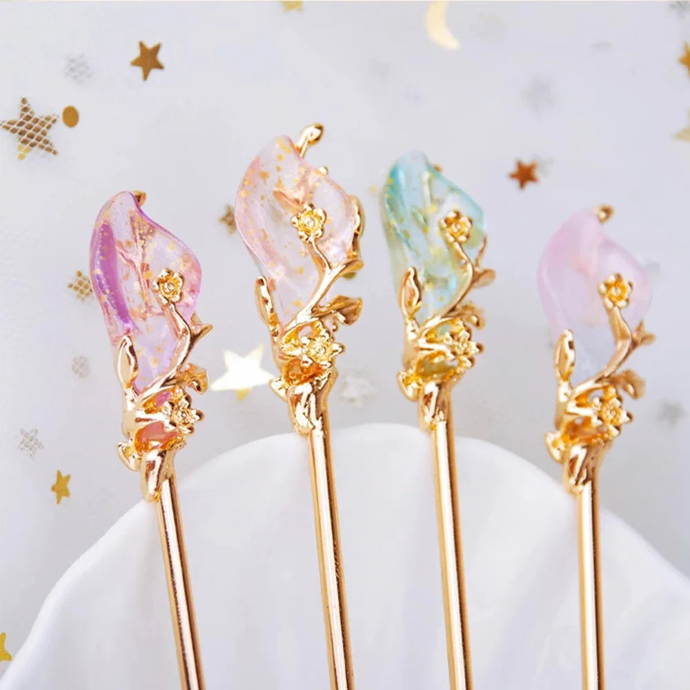 Female Women Hanfu Accessories Rhinestone Chinese Style Metal Hair Accessories Hair Chopsticks Hair Stick Metal Hairpin