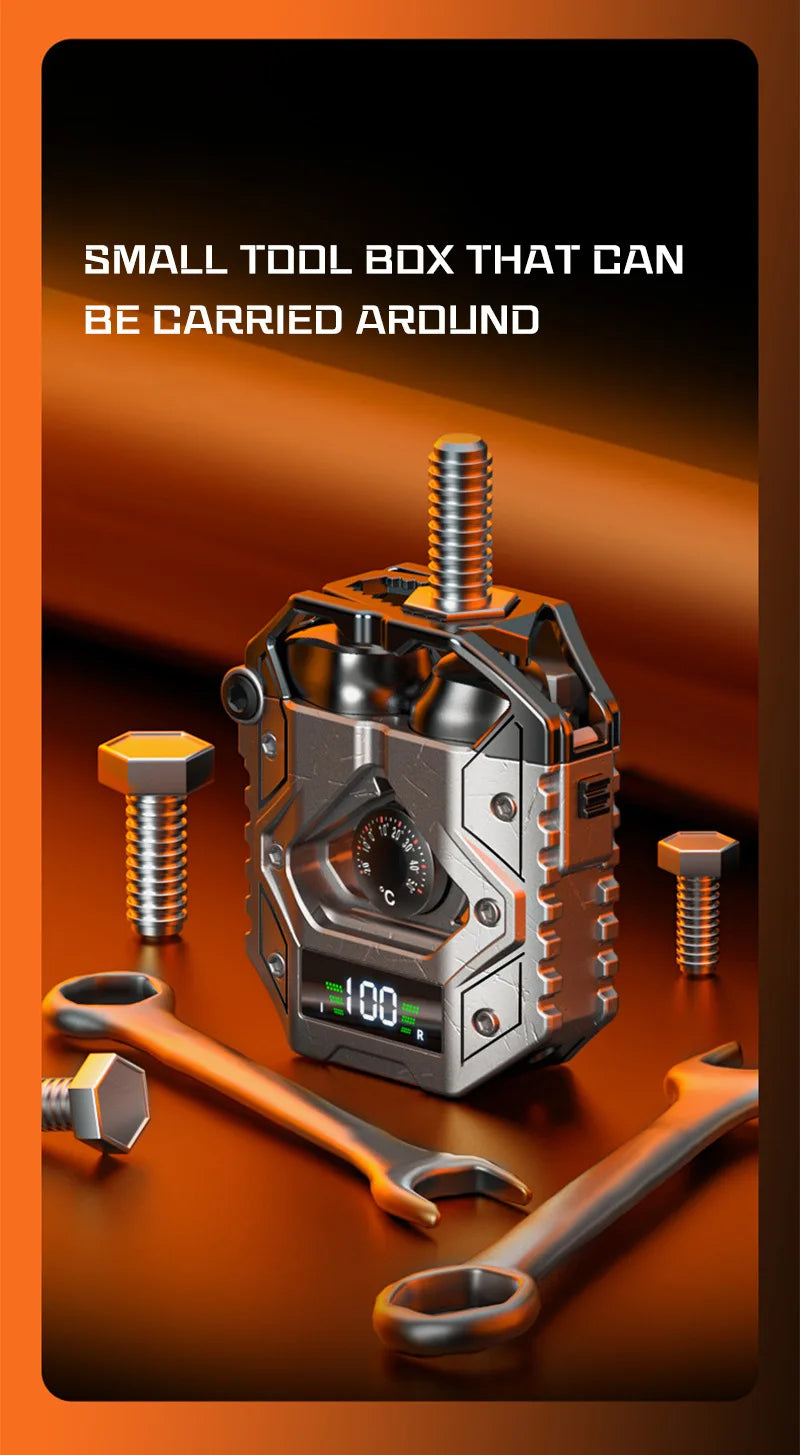 Creative Noise Reduction Electric Technology Mecha Wind Ultra-Long Standby Game Dual-Mode Headset H9 Bluetooth Wireless Headset