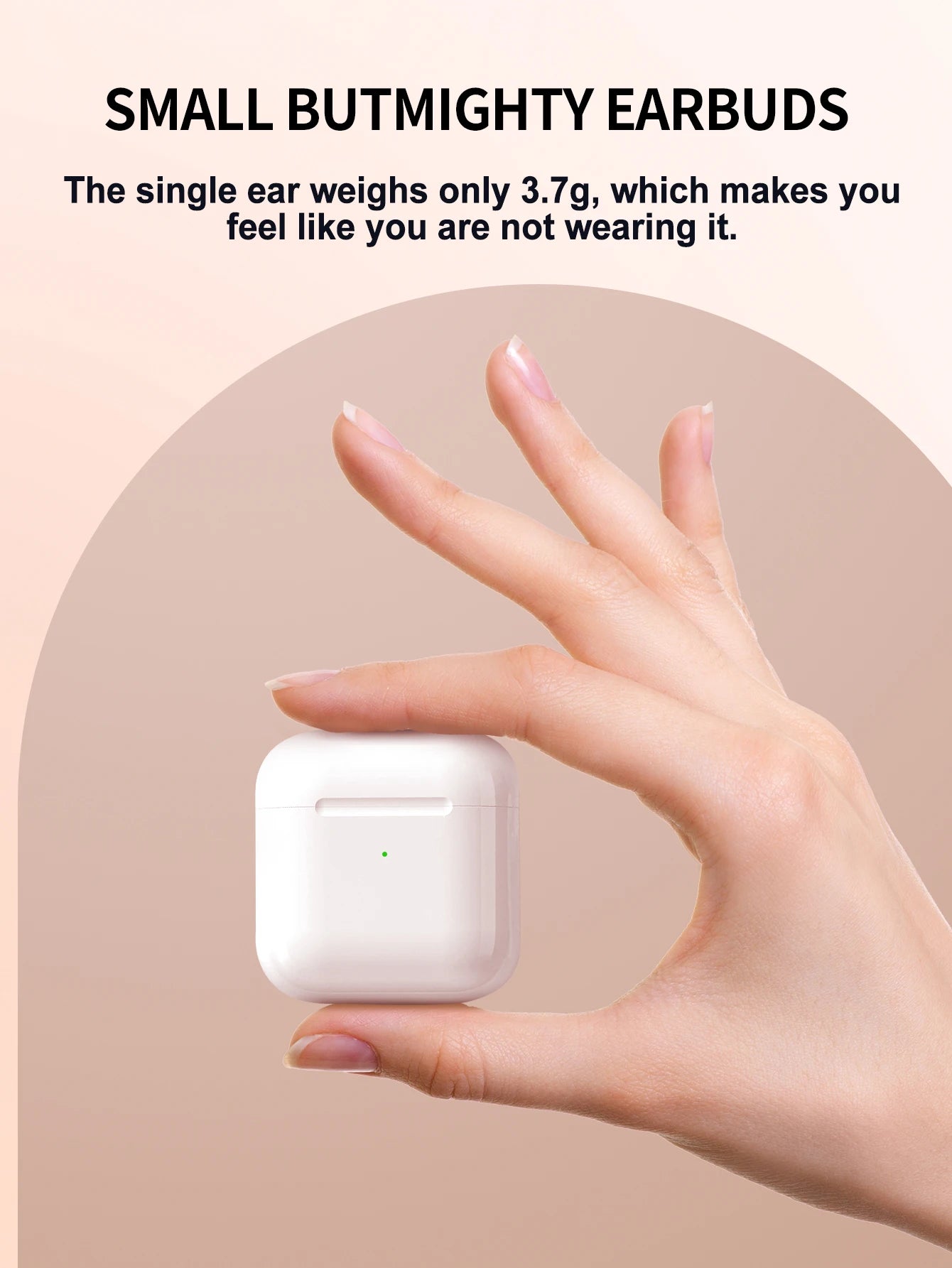 Wireless earphones, new headphones for 2025, lossless sound quality, intelligent touch control, suitable for learning/sports