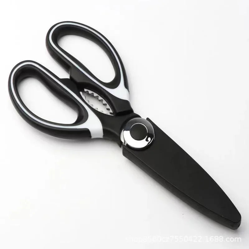 Kitchen Scissors Stainless Steel Multifunctional Kitchen Household Scissors Bone Scissors Chicken Wings Fish Killing Food Sci