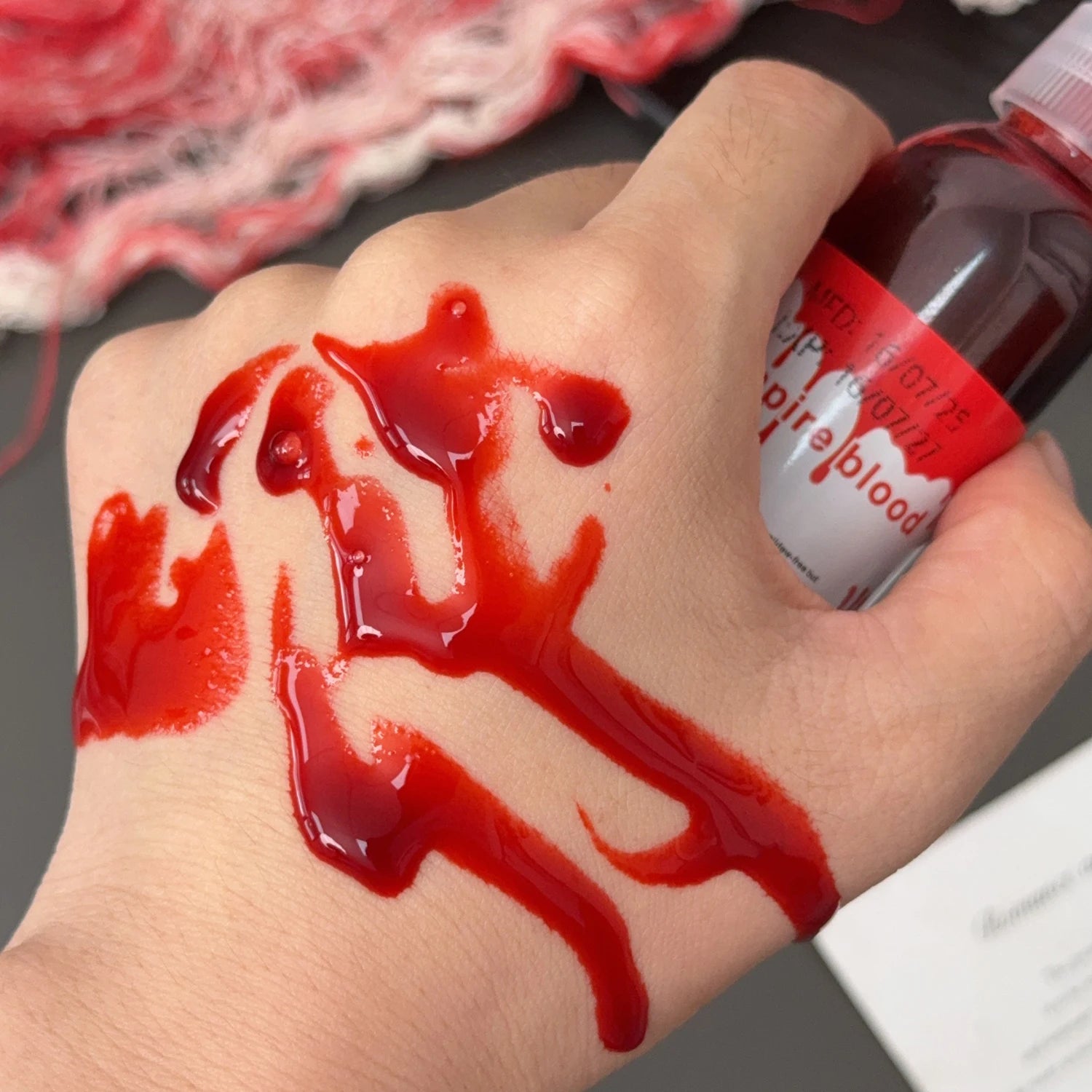 Halloween Fake Makeup Blood DIY Cosplay Prank Emulation Props Person Plasma Horror Festival Party Decorations 30/60/100/200ML