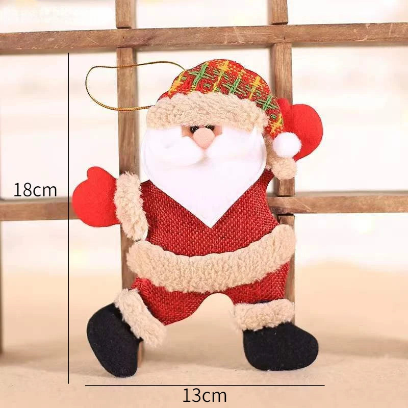 New Year 2022 Christmas Tree Decorations Cute Dolls Pendant Navidad 2021 Home Decor Christmas Tree Ornaments Xmas Gift