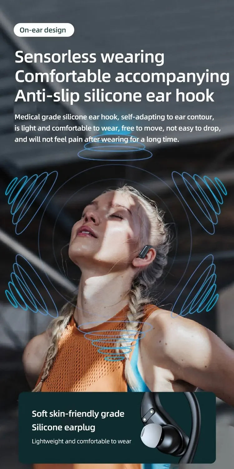 A520 Wireless Bluetooth Headset High Quality Earplugs Anti-Sweat Touch Light Mini  HD Sound Quality Stereo Universal Headset