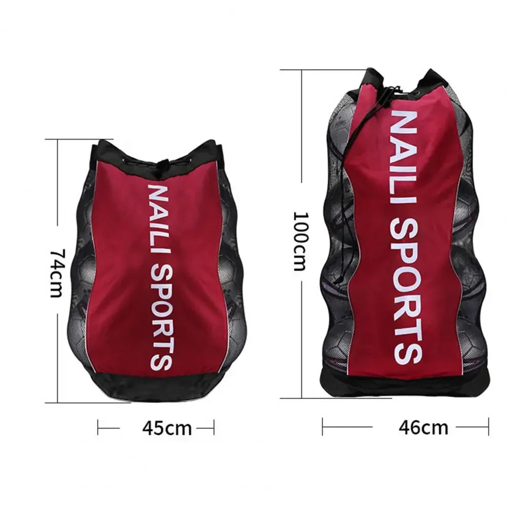 Football Bag with Shoulder Strap Comfortable Padded Shoulder Strap Sports Bag Heavy Duty Soccer Ball for Sports for Basketball