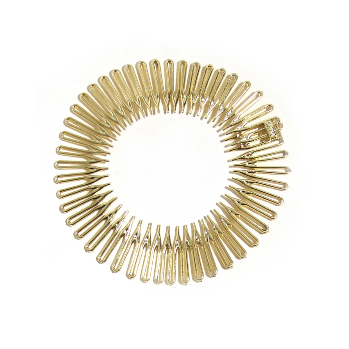 Women Plastic Full Circle Stretch Flexible Comb Teeth Headband Hair Band Clip Face Wash Fixed Hair Accessories