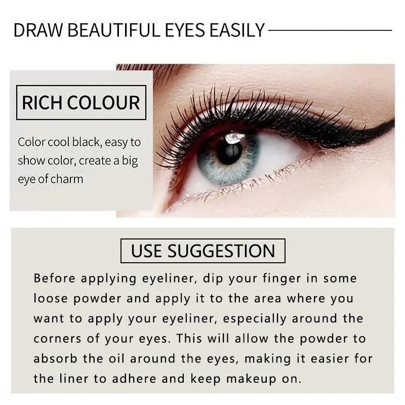 Creamy texture Eyeliner, 1 Count /2 Counts Easy Coloring Sweat Proof High Pier Pencil, Daily Makeup Accessories for Women and Gi