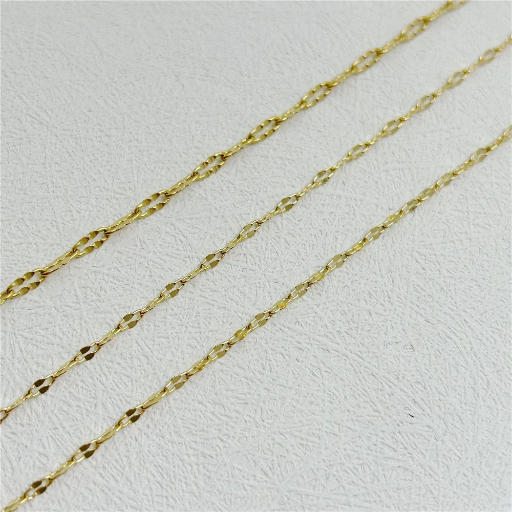 24K Gold Color Jewelry Sets For Women Link Chain Necklace Bracelet 2 pcs Wedding Jewellery Set Accessories Party Gifts Bijoux