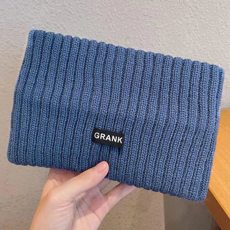 Women Winter Wide Headband Solid Color Knitted Warm Headwrap for Girls Punk Elastic Headwear Sports Bands Hair Accessories