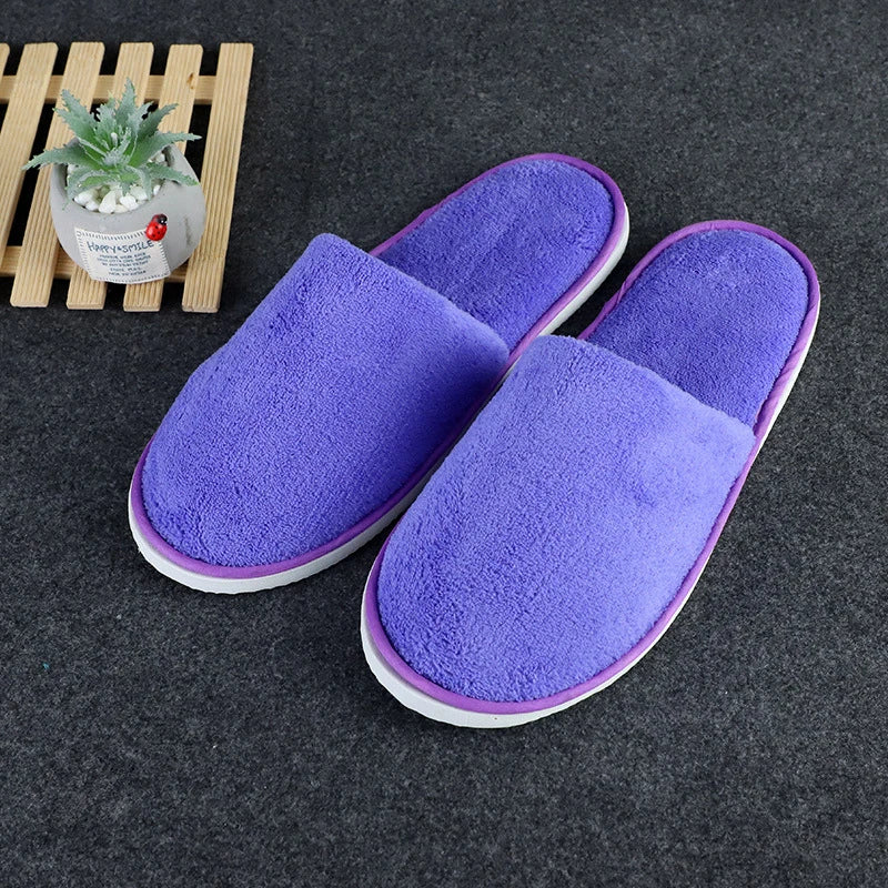Women Indoor Slippers warm furry Home Slipper Winter Home shoes Women Men House Flat Closed Toe Slides for Bedroom Flip Flops