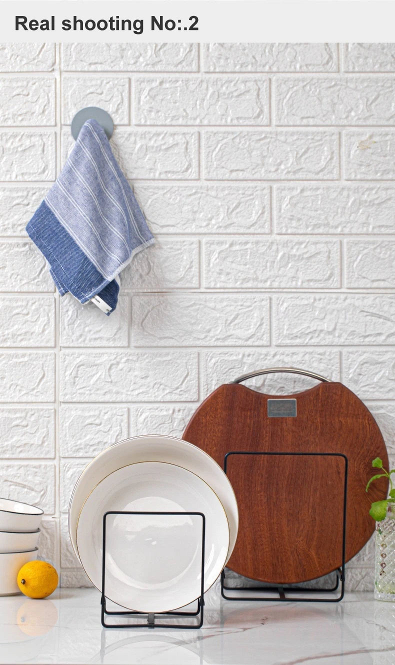 Kitchen Rack Dish Storage Rack Cabinet Dish Rack Dinner Plate Drain Rack Countertop Rack Plate Iron