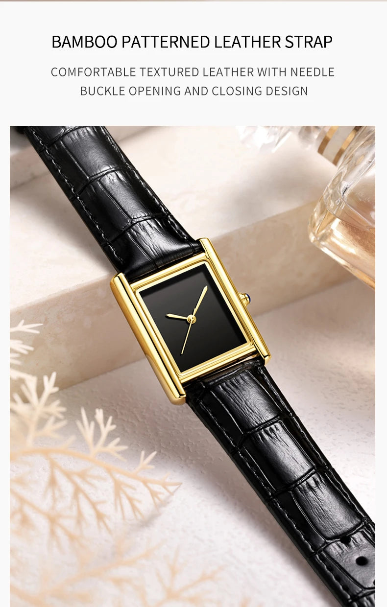 New Elegant Watches for Women and Men Fashion Leather Strap Waterproof Quartz Wristwatches Couple's Watches Gifts Drop Shipping