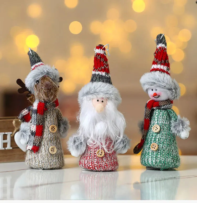 New Year 2022 Christmas Tree Decorations Cute Dolls Pendant Navidad 2021 Home Decor Christmas Tree Ornaments Xmas Gift