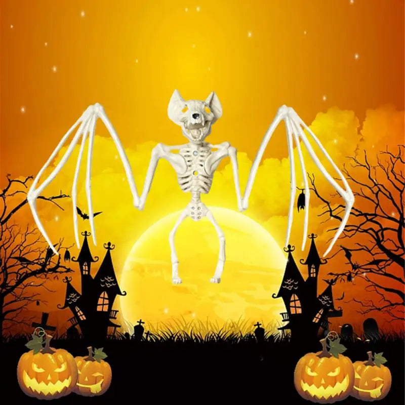 Halloween Horror Bats Skeleton Mouse Scorpion Lizard Bonez Skeleton Model Festival Decor Party Creepy Halloween Party Decoration