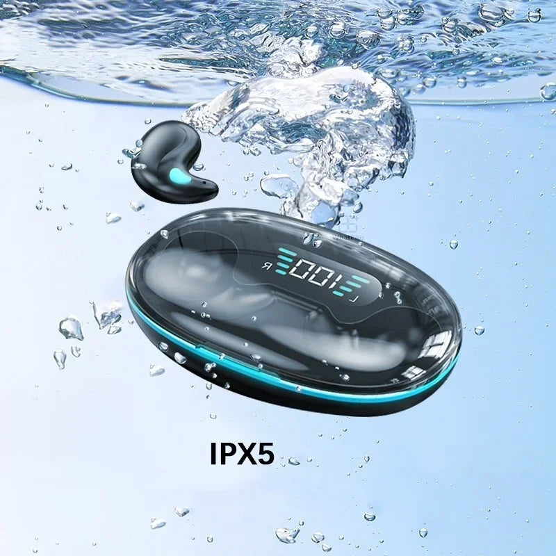 Wireless Headphones Bluetooth Earphones Bass Noise Reduction Hi-fi Music Wireless Earphones with Digital Power Display