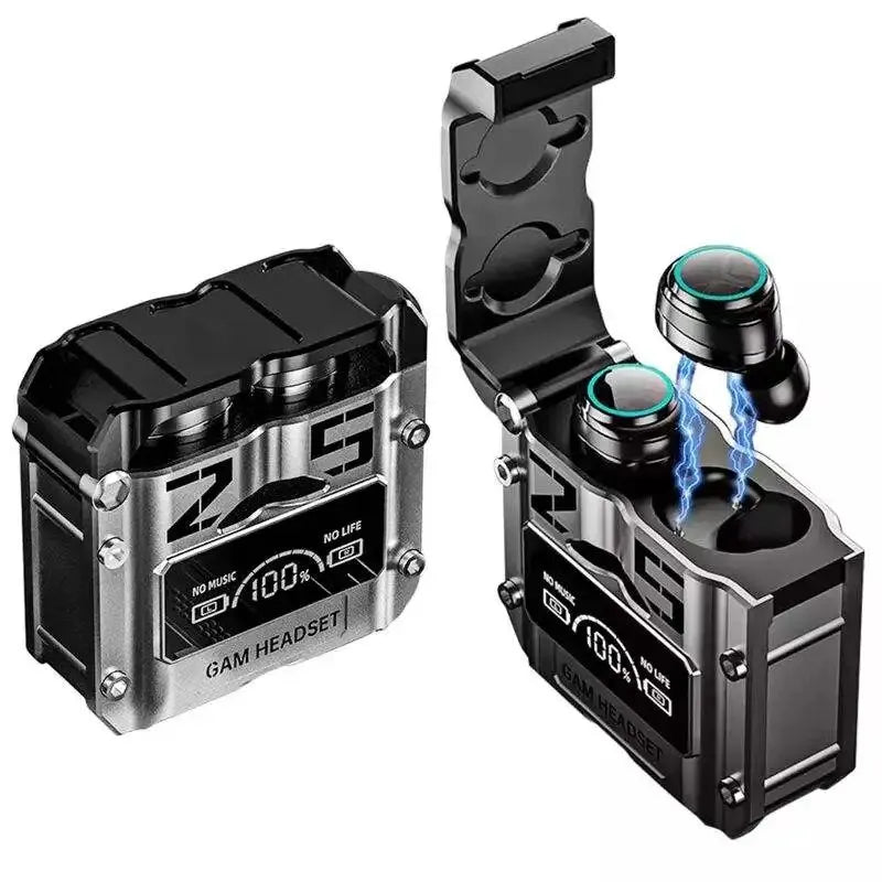 Wireless Noise Reduction HQ High Quality TWS Earphone M25 In-ear Type-C LED Display Recharge Earphone Headphone