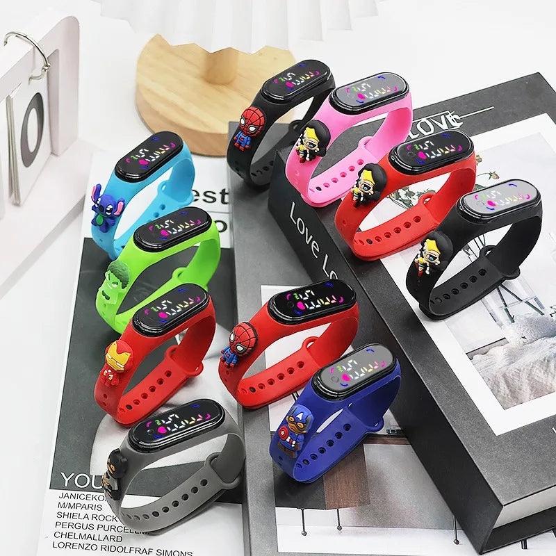 Electronic Digital  Watches  Colour screen Display Children's Watch Cartoon Fashion Watches  Holiday Gift Kids Watches