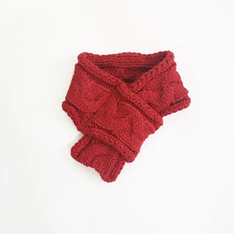 Winter Warm Dog Cat Christmas Knitted Scarf Collar Accessories Adjustable Small Puppy Kitten Scarves Pet Clothes For Chihuahua