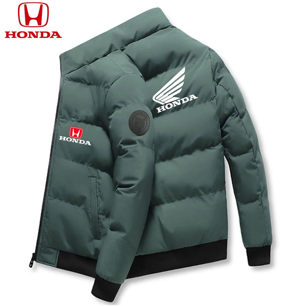 Honda Men Down Jackets Parker Coat Parker Jacket 2025 New Thick Warm Winter Men's Puffer Casual Cold and Waterproof Clothing