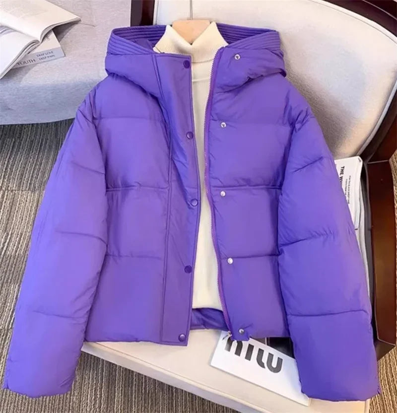 2025 New Women Jacket Winter Parka Down Cotton JacketsLoose Thick Warm Hooded Parkas Casual Long Coat Waterproof Outwear