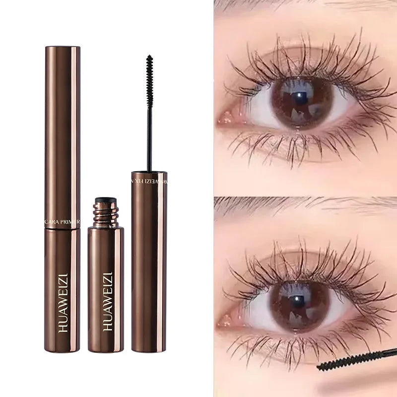 Silk Fiber Matte Mascara Makeup Ultra-Fine Brush Lengthens Eyelashes Waterproof Fast Dry Brown Black Curling Mascara Comestic