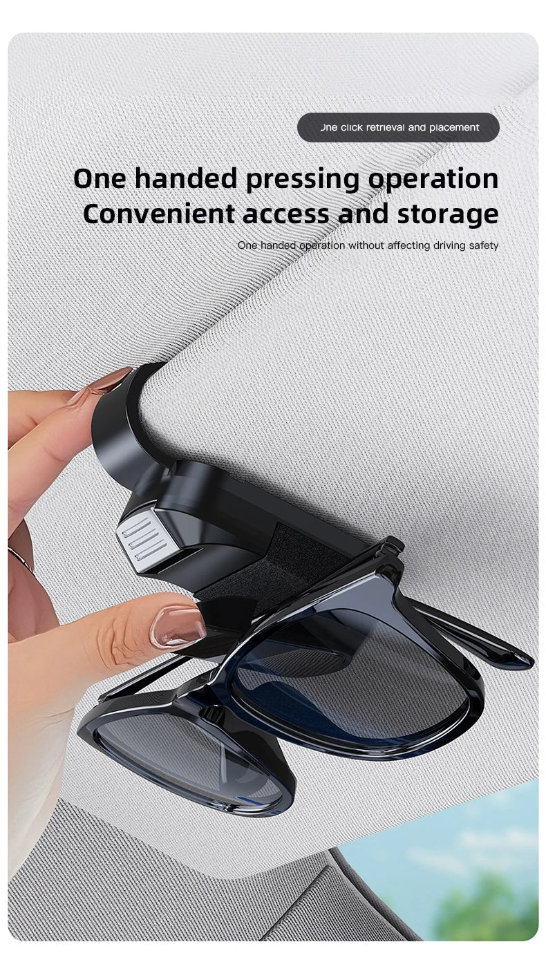 Car Sun Visor Glasses Clip Mirror Style Sunglasses Holder For Chery Omoda Tiggo Pro Fulwin Arrizo QQ 5x X1 T11 Gx E3 Car Gadgets