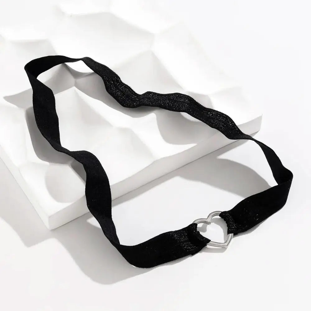 Gothic Accessories Heart Leg Chain Elastic Thigh Harness Leg Garter Straps Goth Punk Body Jewelry Women