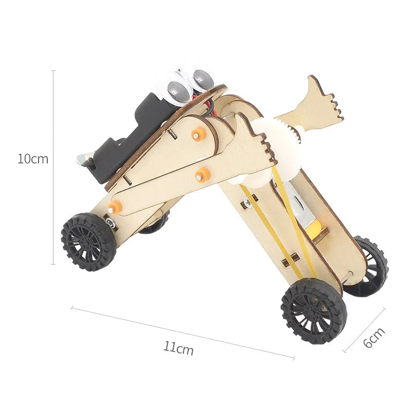 Kids DIY Robot Assembling Model Educational Material Kits Science Experiment Technology Toy Puzzle Painted Toys for Children