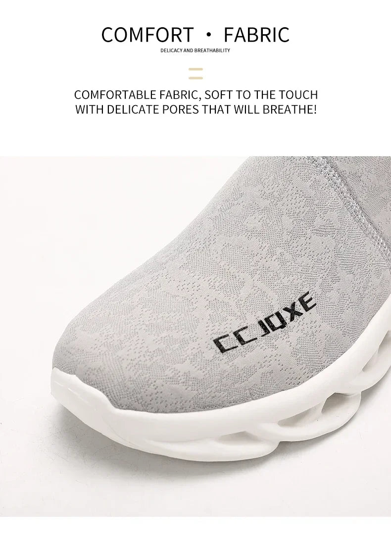 Socks Shoes for Men Black Sneakers Light Breathable Men Runing Shoes Outdoor Platform High Top Men Shoes New Unisex Sport Shoe