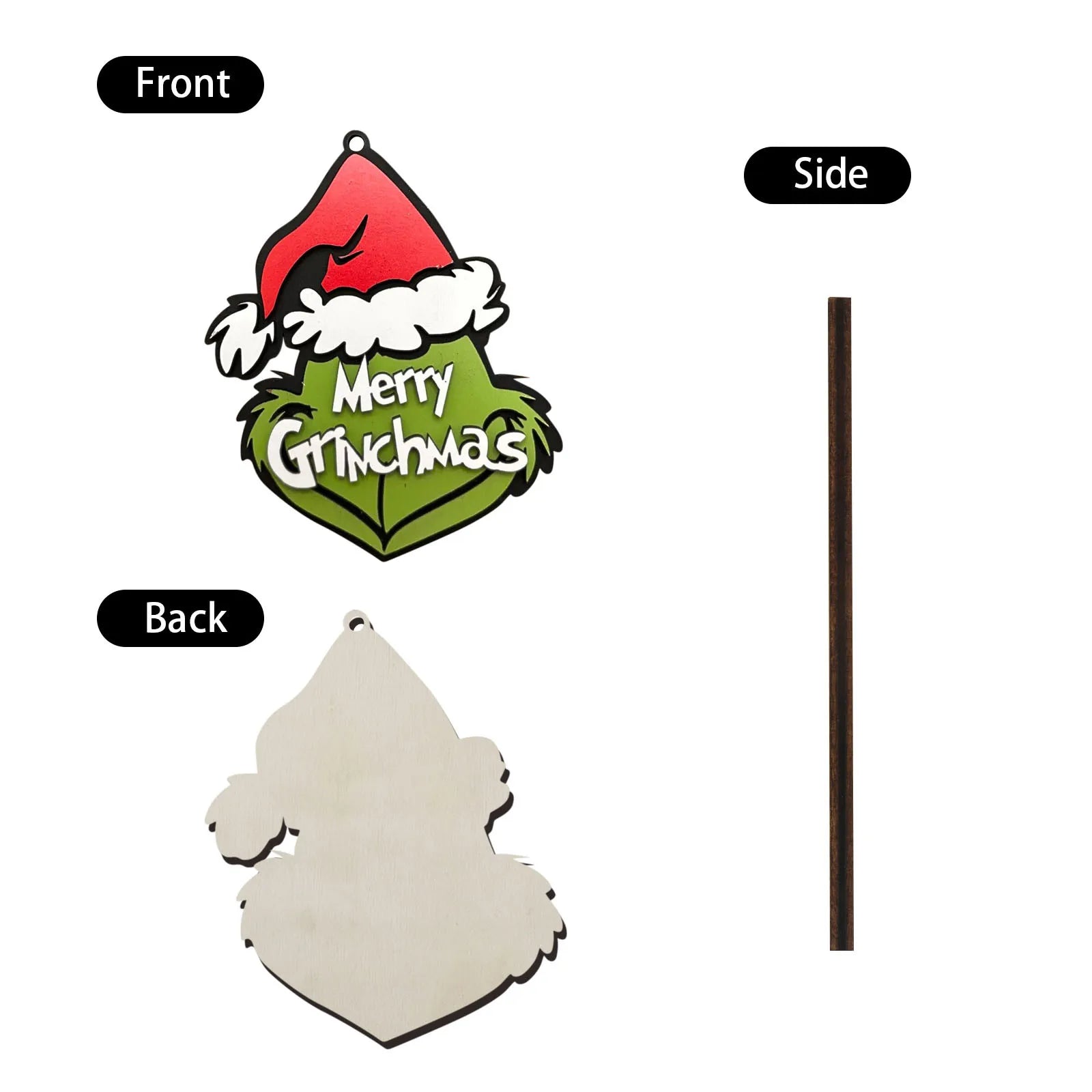 Christmas Tree Decorations, Christmas Cute Wooden Hanging Ornaments For Tree Pendants, Christmas Decor Indoor Home Party Gifts