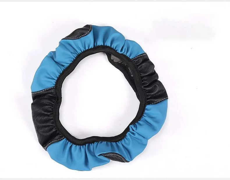 Non-inner-ring Automobile Steering Wheel Cover Leather Four Seasons for Spring Summer Autumn Winter for Men and Women
