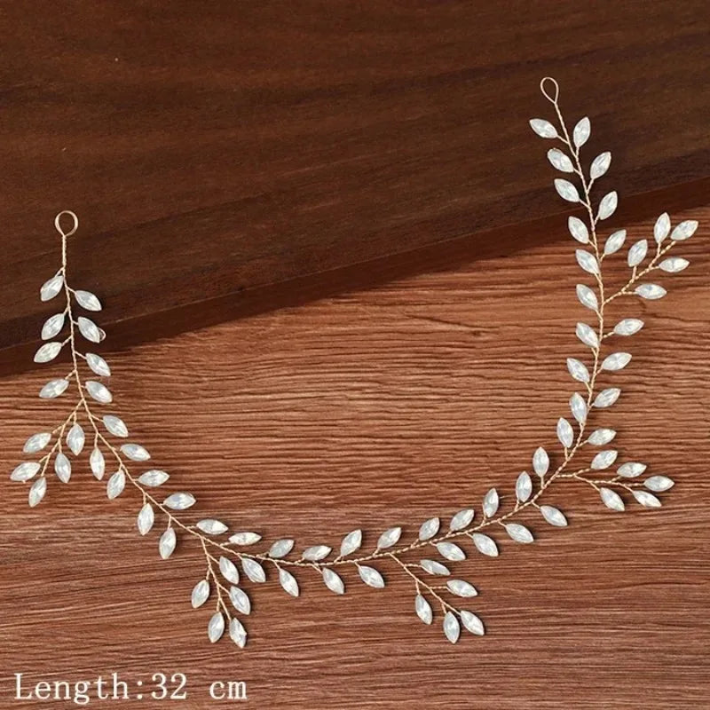 Women Headbands Hair Jewelry Wedding Hair Accessories For Women Pearl Rhinestone Headband Bride Tiara Hairbands Accessories