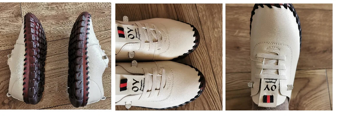Spring Shockproof Orthopedic Shoes For Women Autumn Lace Up Flats Women's Loafers Ladies Comfort Moccasins Female Driver Shoes