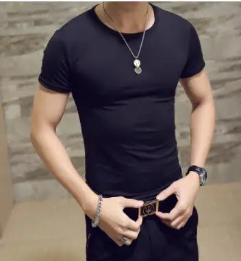 New Top Tees Man T Shirt Fitness T-shirts Mens V Neck Man T-shirt for Male Tshirts 4XL Plus Size Oversized T Shirt  Men Clothing