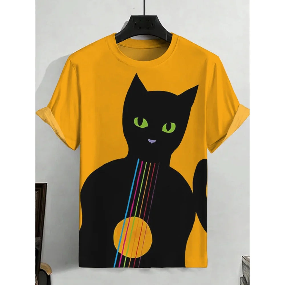 Cartoon Men's T-Shirt Casual Fashion 3d Print Short Sleeved Summer T-Shirt For Men Clothing Street Breathable T Shirt Top Tee