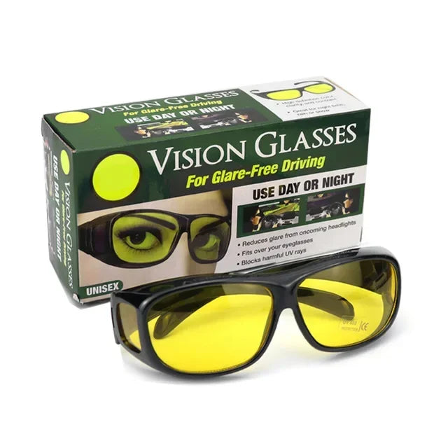 Night Vision Sunglasses Car Night Driving Glasses Driver Goggles Unisex Sun Glasses UV Protection Sunglasses Eyewear