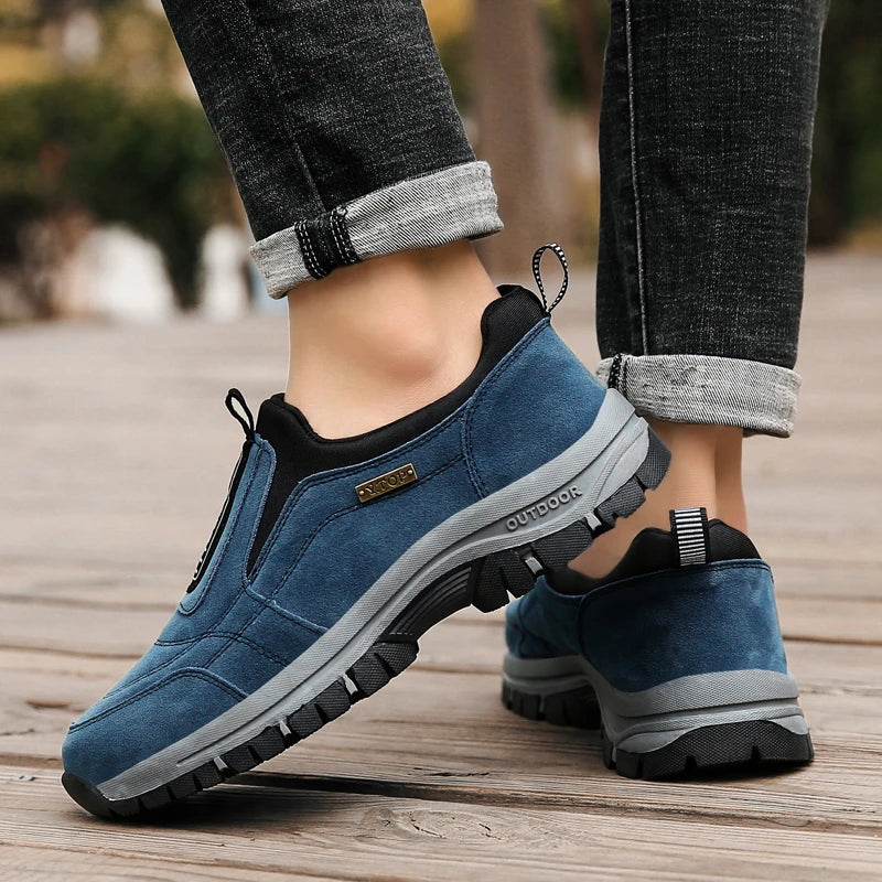 Men's non-slip casual sports shoes wear-resistant hiking shoes Outdoor 2025 fashion comfortable flat walking shoes for men