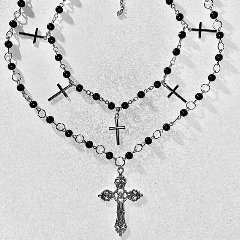 Goth jewellery necklace inspired manga grunge jewellery emo gothic edgy y2k