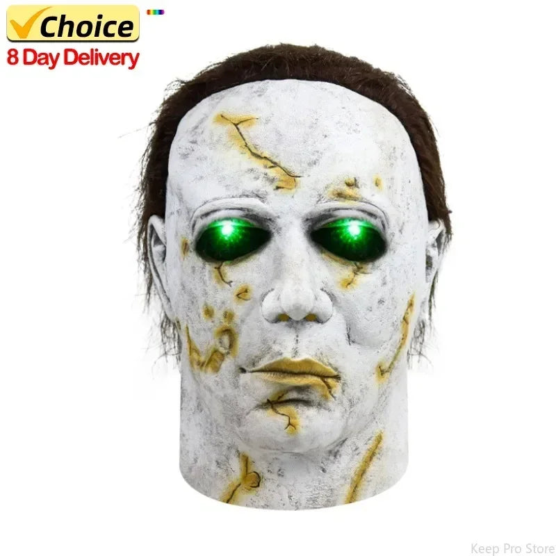 Halloween Mask, Party Mask, Fun Horror Mask, Cosplay Mask, Masquerade Mask, Led Mask, Halloween Decoration, Halloween Props