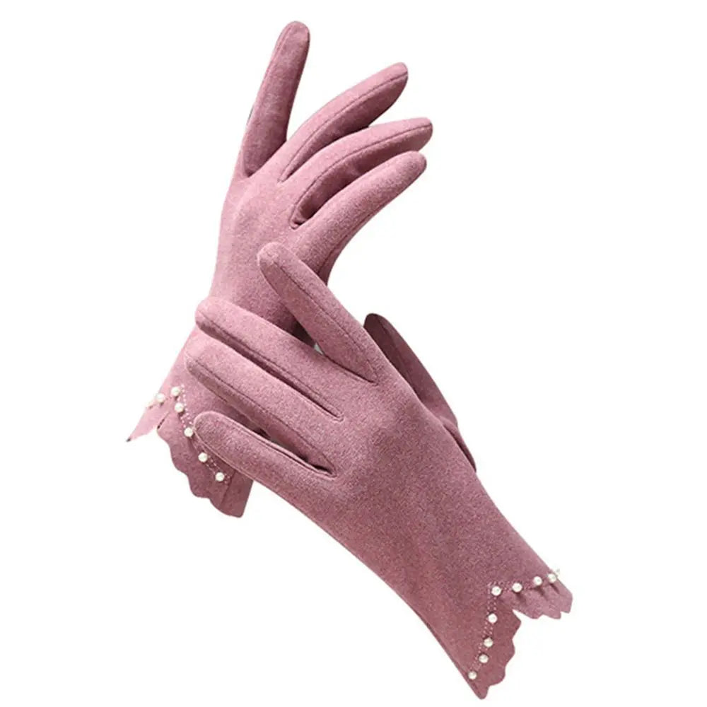 Ladies Winter Accessories Full Finger Cold Protection Women's Gloves Touch Screen Gloves German Fleece Korean Style Mittens