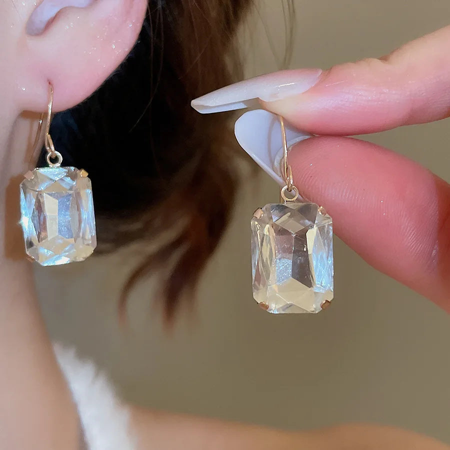 Bride Crystal Necklace Earrings Bracelets Set Bridesmaid Wedding Jewellry Three Pieces Choker Necklace Prom Costume Jewelry Sets