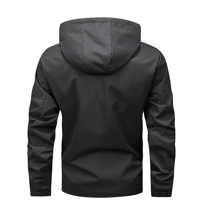 Men Jackets Autumn Hooded Coats Breathable Thin Outdoor Jacket Long Sleeve Hoodies Casual Sportwear Outwear Men's Clothing Top