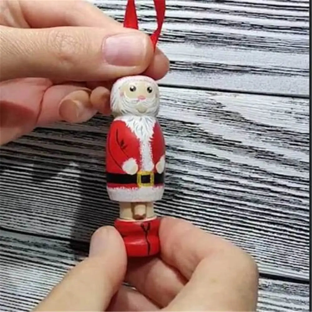 Christmas Novel DIY Holiday Hanging Christmas Tree Decoration Funny Santa Ornament Party Decors