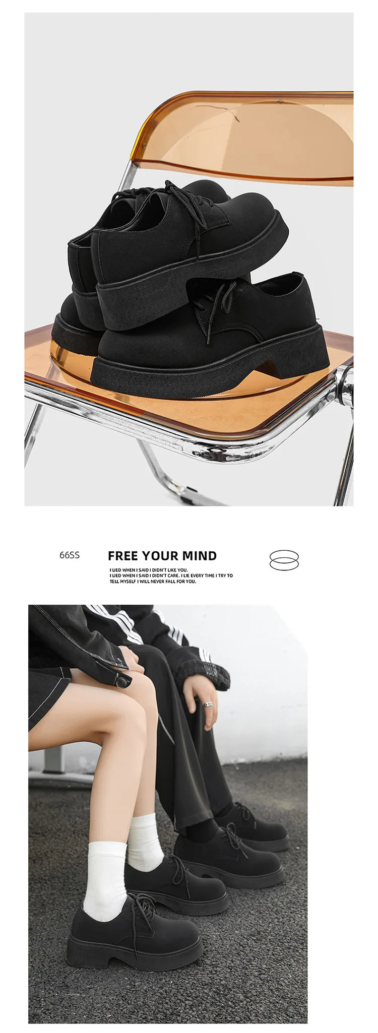 Classic British-Style Round-Toe Leather Shoes Non-Slip Comfortable Casual Dress Shoes Solid-Color Footwear for Youth Streetwear