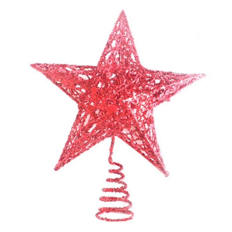 Christmas Tree Top Star Retro Traditional Star Decoration Diy Christmas Tree Top Decoration Durable Led String Lights Home Decor