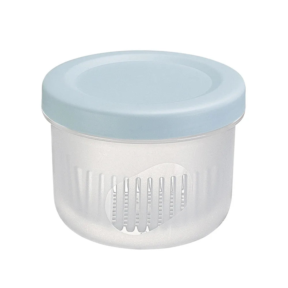 Kitchen tool  Plastic Storage Box Fresh-Keeping Box Refrigerator Fruit Vegetable Drain Crisper Kitchen Storage Containers