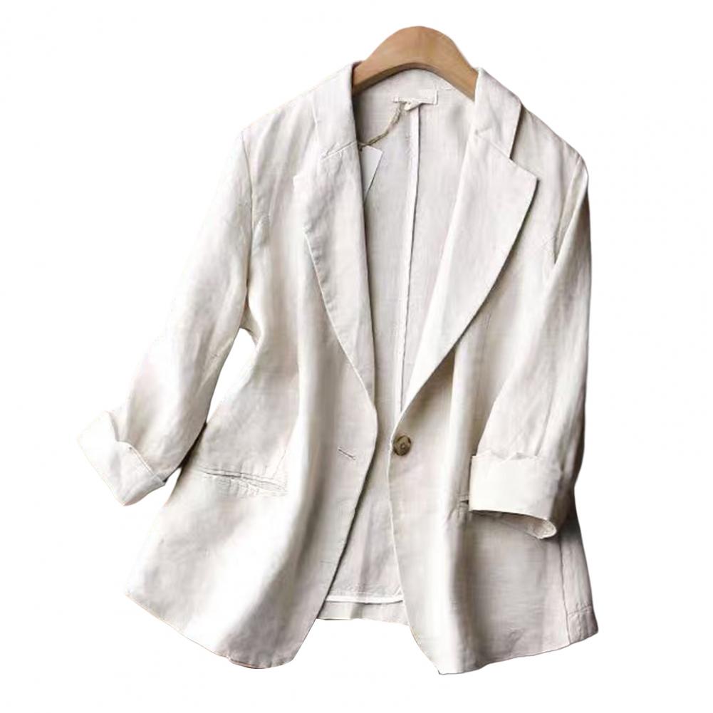 Women Jacket  Single Button   Women Suit Coat Formal Wear-resistant Lady Suit Coat 여성봄자켓