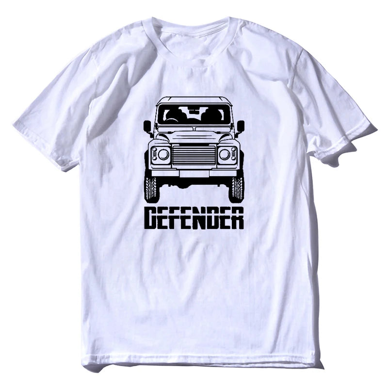 Men's Fashion Multiple Color T Shirts Hot Sale Men  Fashion Defender 90 110 Off Road Land Mens  Summer