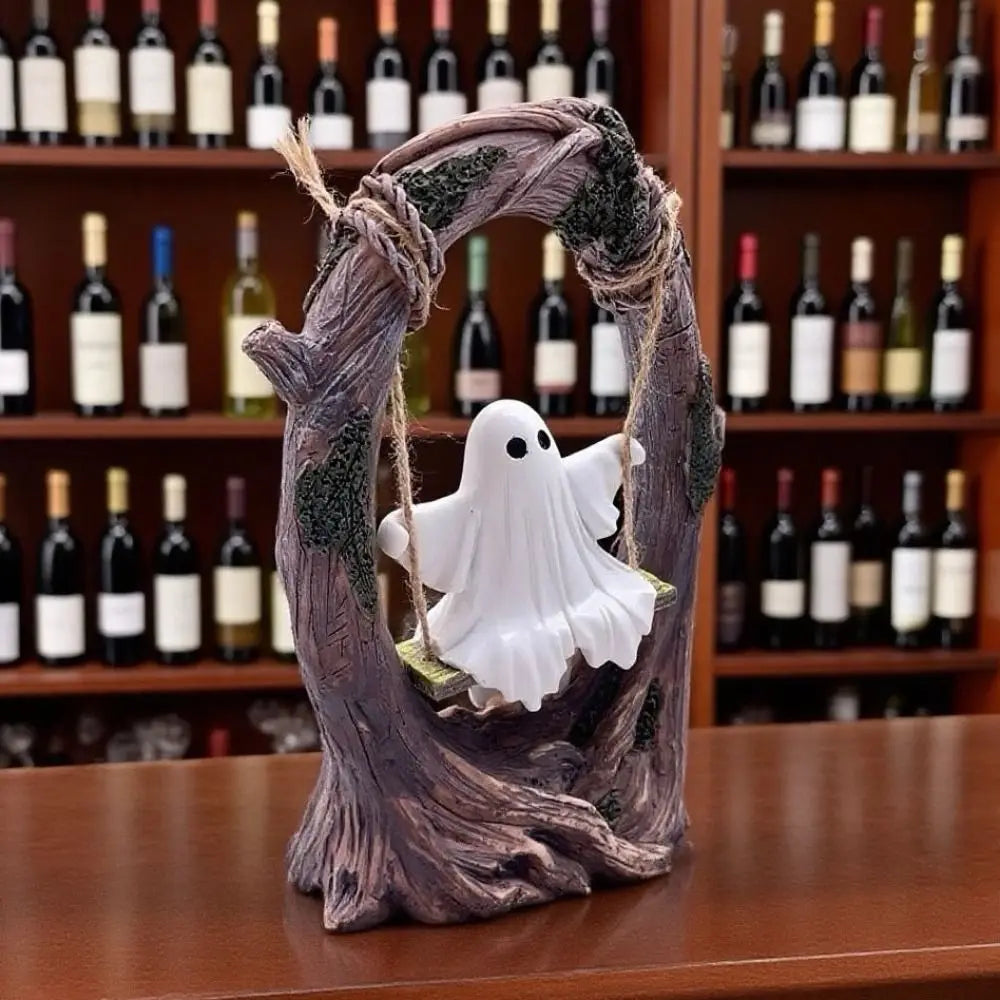 Halloween Themed Halloween Swing Ghost Ornament Model Statue Spooky Ghosts Decor Display Handicraft Ghost Halloween Decoration