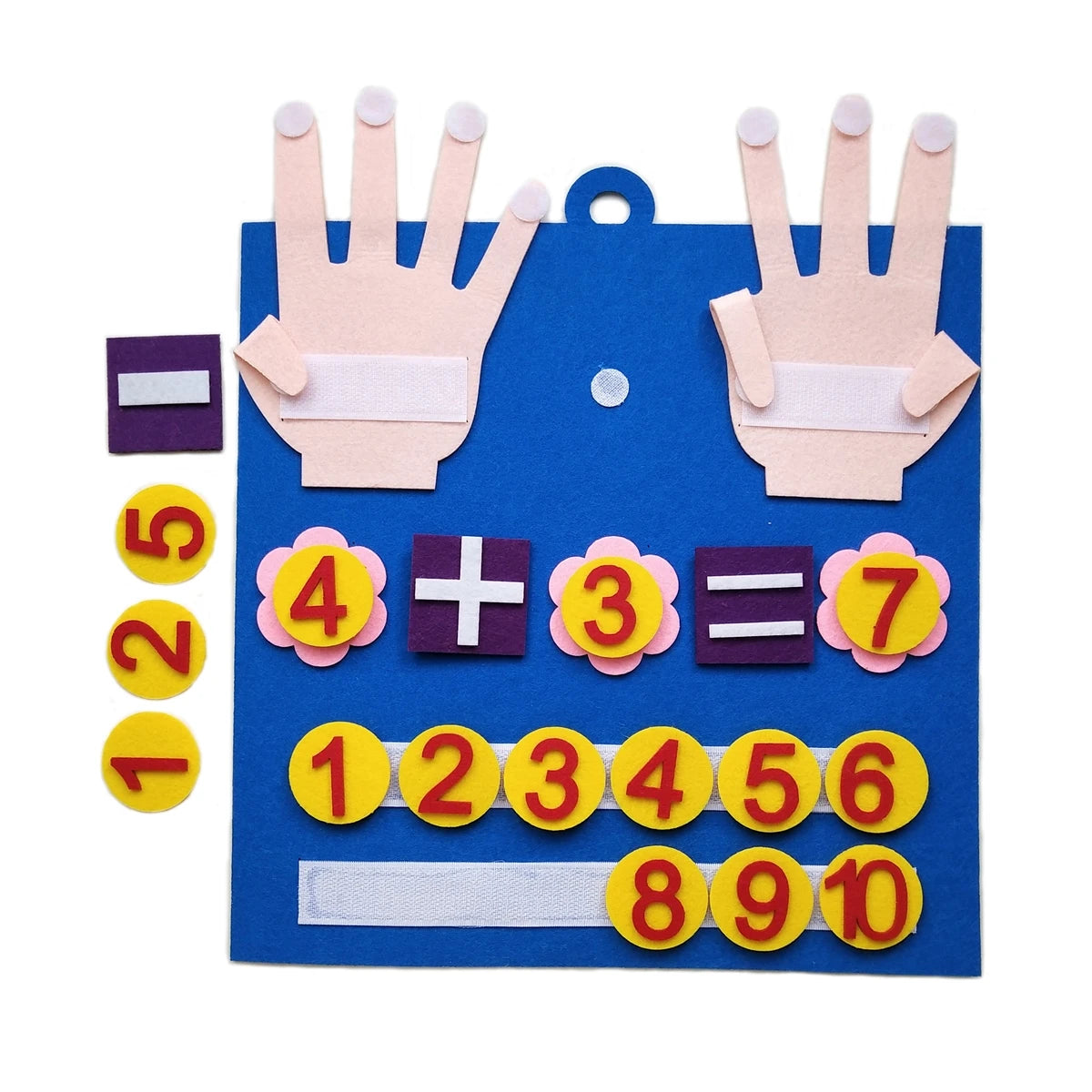 Kid Montessori Educational Toys Felt Finger Numbers Math Toy Children Counting Early Learning for Toddlers Intelligence Develop