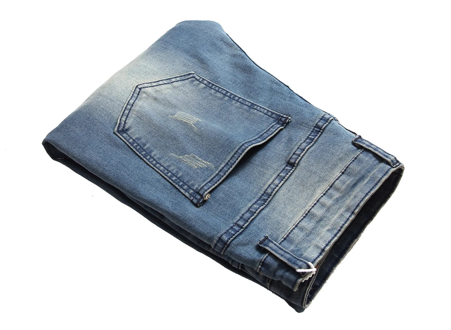 Jeans for Men High Street with Holes and Black Peaks Slim Fit Jeans and Mens Trousers